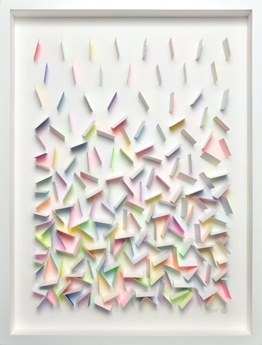 Colorful Rain - 06 by Olga Skorokhod, Sculpture for Sale on Singulart