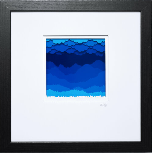 Peaceful Mountainscape di Olga Skorokhod, Opera su carta in vendita su Singulart