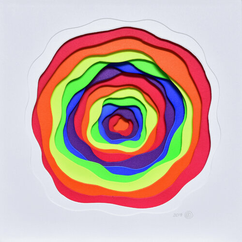 Rainbow Swirl di Olga Skorokhod, Altri media in vendita su Singulart