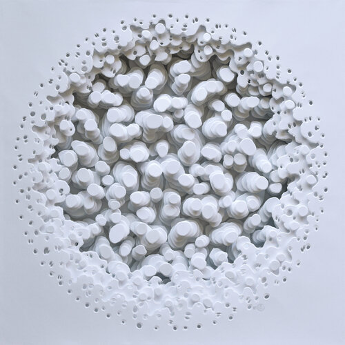 White Bubbles by Olga Skorokhod, Work on Paper for Sale on Singulart