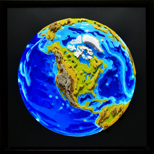 North America (With LED Lights) van Olga Skorokhod, Andere media te koop op Singulart