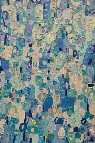 Crystal blue persuasion van Stacy N, Schilderij te koop op Singulart