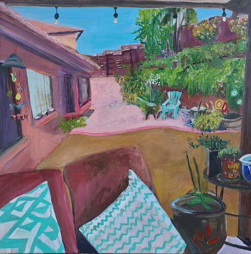 The blue chair di Stacy N, Pittura in vendita su Singulart