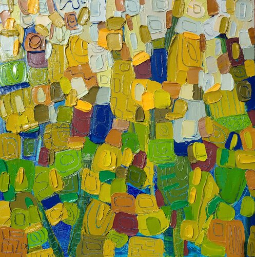 Fields of green van Stacy N, Schilderij te koop op Singulart