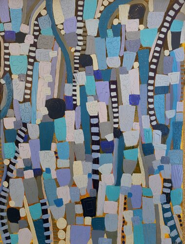 Paris Blue van Stacy N, Schilderij te koop op Singulart