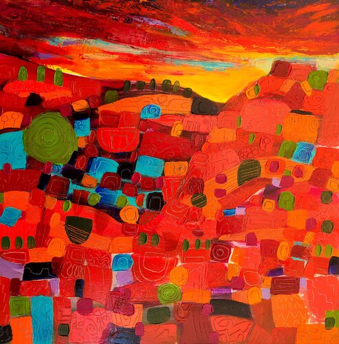 Somewhere southwest van Stacy N, Schilderij te koop op Singulart