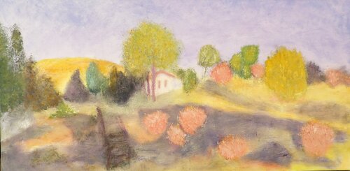 Staying home while the bridge is out van Stacy N, Schilderij te koop op Singulart