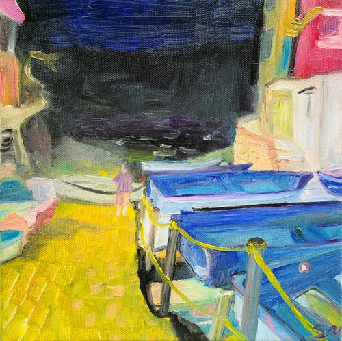 Bay boats van Stacy N, Schilderij te koop op Singulart