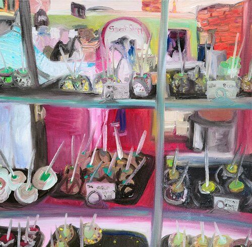 Sweet shoppe van Stacy N, Schilderij te koop op Singulart