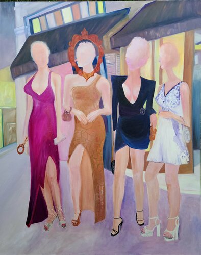 Babe material van Stacy N, Schilderij te koop op Singulart