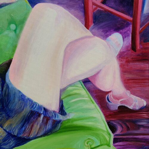Green chair Stacy N