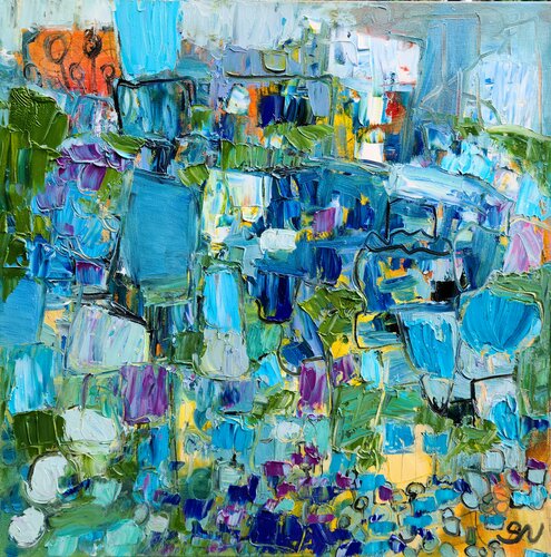 Garden of secrets van Stacy N, Schilderij te koop op Singulart