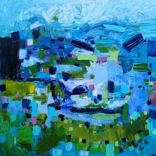 Happy hidden valley van Stacy N, Schilderij te koop op Singulart