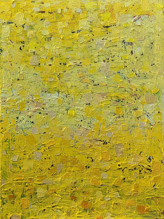 Naturally abstract yellow Stacy N