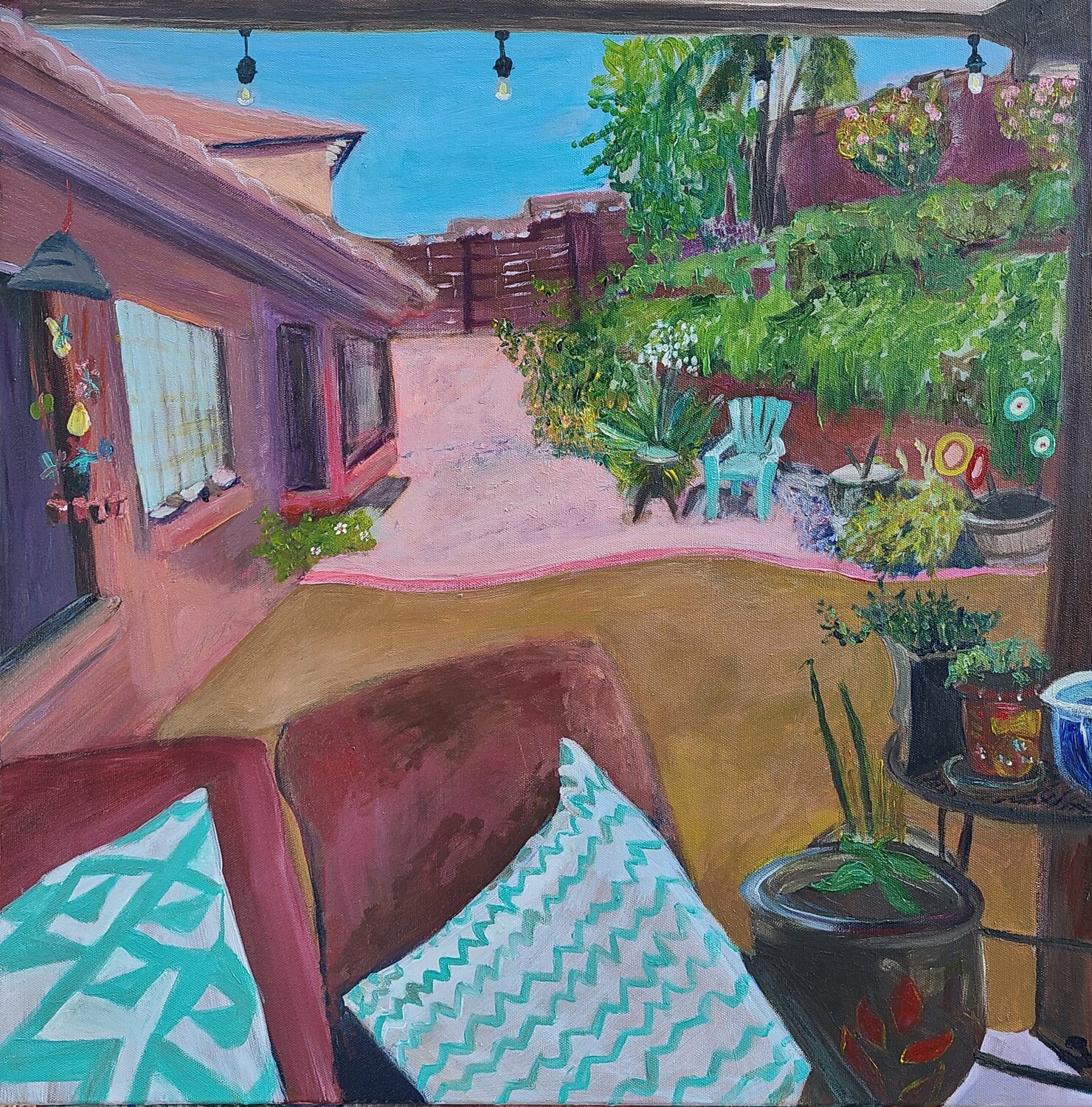 The blue chair Stacy N