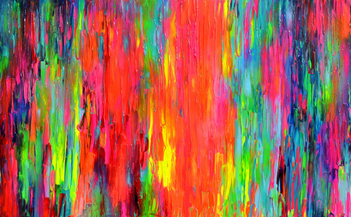 The Joy of Life - Large Abstract Art di Tiberiu Soos, Pittura in vendita su Singulart