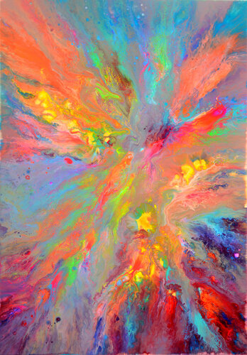 Phoenix Vs. Dragon van Tiberiu Soos, Schilderij te koop op Singulart