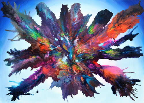 Blue Pandora 1/2021 van Tiberiu Soos, Schilderij te koop op Singulart