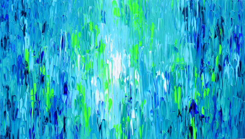 Relief Blue 2 - Large Abstract Painting van Tiberiu Soos, Schilderij te koop op Singulart