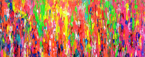 Happy Gypsy Dance XX - Supersized Abstract Modern Design van Tiberiu Soos, Schilderij te koop op Singulart