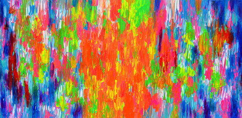 Happy Gypsy Dance 18 - Large Modern Abstract van Tiberiu Soos, Schilderij te koop op Singulart