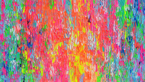 Happy Gypsy Dance 20 - Large Vivid Abstract van Tiberiu Soos, Schilderij te koop op Singulart