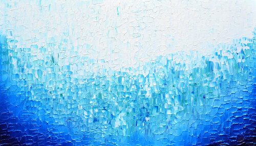 Tranquil XIII - Large Blue Painting di Tiberiu Soos, Pittura in vendita su Singulart