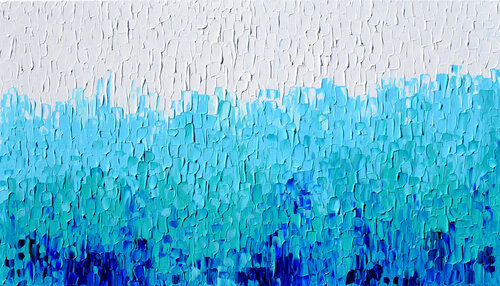 Tranquil XVII - Large Abstract Blue Painting de Tiberiu Soos, Pintura a la venta en Singulart