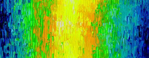 YGB - Large Palette Knife Colorful Painting van Tiberiu Soos, Schilderij te koop op Singulart