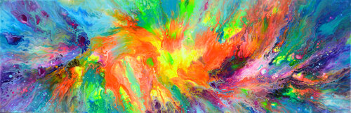 Flowing Energy 15 - Large Colorful Abstract Tiberiu Soos