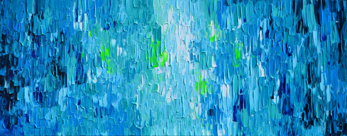 Relief Blue 4 - Large Abstract Painting van Tiberiu Soos, Schilderij te koop op Singulart