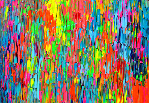 Light - Large Abstract Pallet Knife Painting van Tiberiu Soos, Schilderij te koop op Singulart