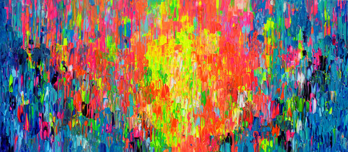 Colourful Gypsy Scarf 2 van Tiberiu Soos, Schilderij te koop op Singulart