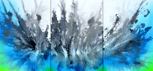 Astral Love XXX Neutral Large Painting van Tiberiu Soos, Schilderij te koop op Singulart