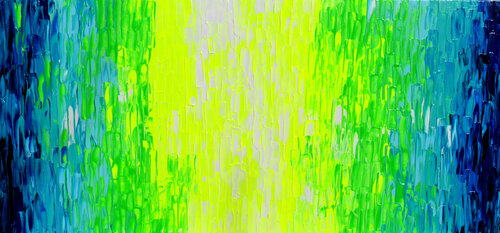 YGB - Large Palette Knife Colorful Abstract Painting di Tiberiu Soos, Pittura in vendita su Singulart