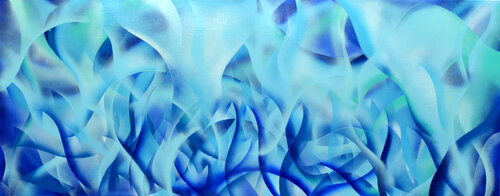 Blue Lagoon van Tiberiu Soos, Schilderij te koop op Singulart