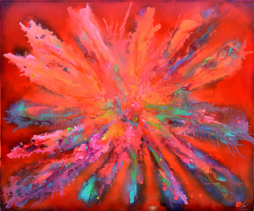 Red Pandora van Tiberiu Soos, Schilderij te koop op Singulart
