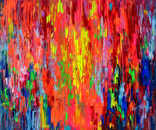 Happy Gypsy Girl Dancing Around the Fire 6 van Tiberiu Soos, Schilderij te koop op Singulart