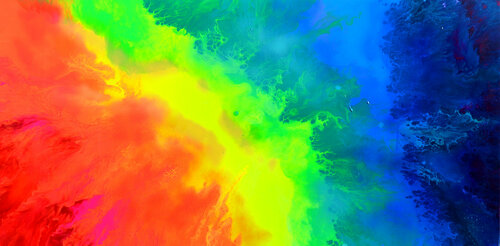 Happy Rainbow van Tiberiu Soos, Schilderij te koop op Singulart