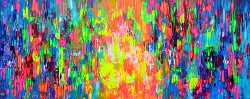 Happy Gypsy Girl Dancing in the Forest di Tiberiu Soos, Pittura in vendita su Singulart