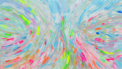 ZEN - Palette Knife Large Abstract Painting van Tiberiu Soos, Schilderij te koop op Singulart