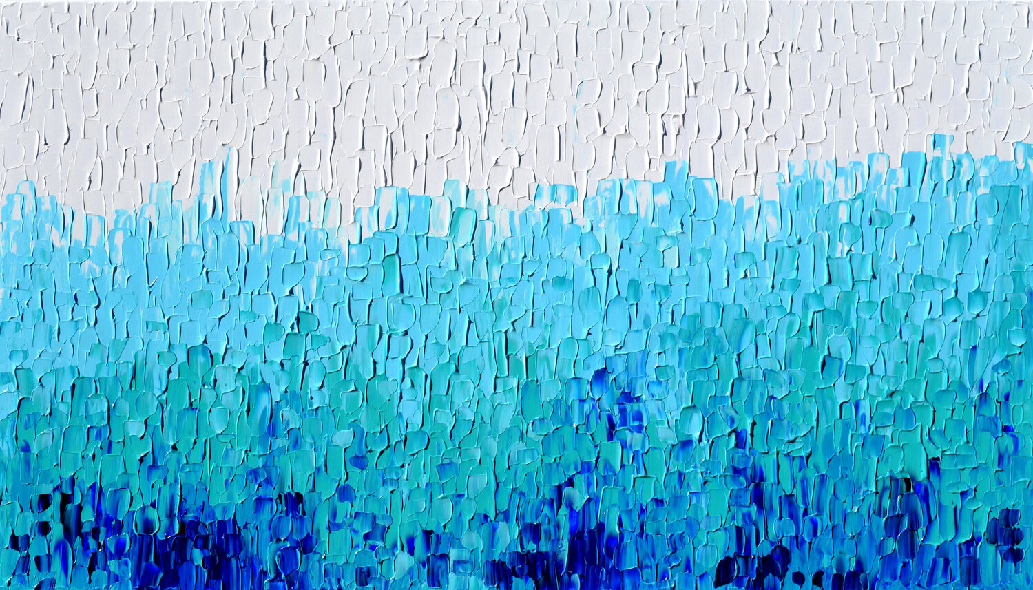 Tranquil XVII - Large Abstract Blue Painting Tiberiu Soos