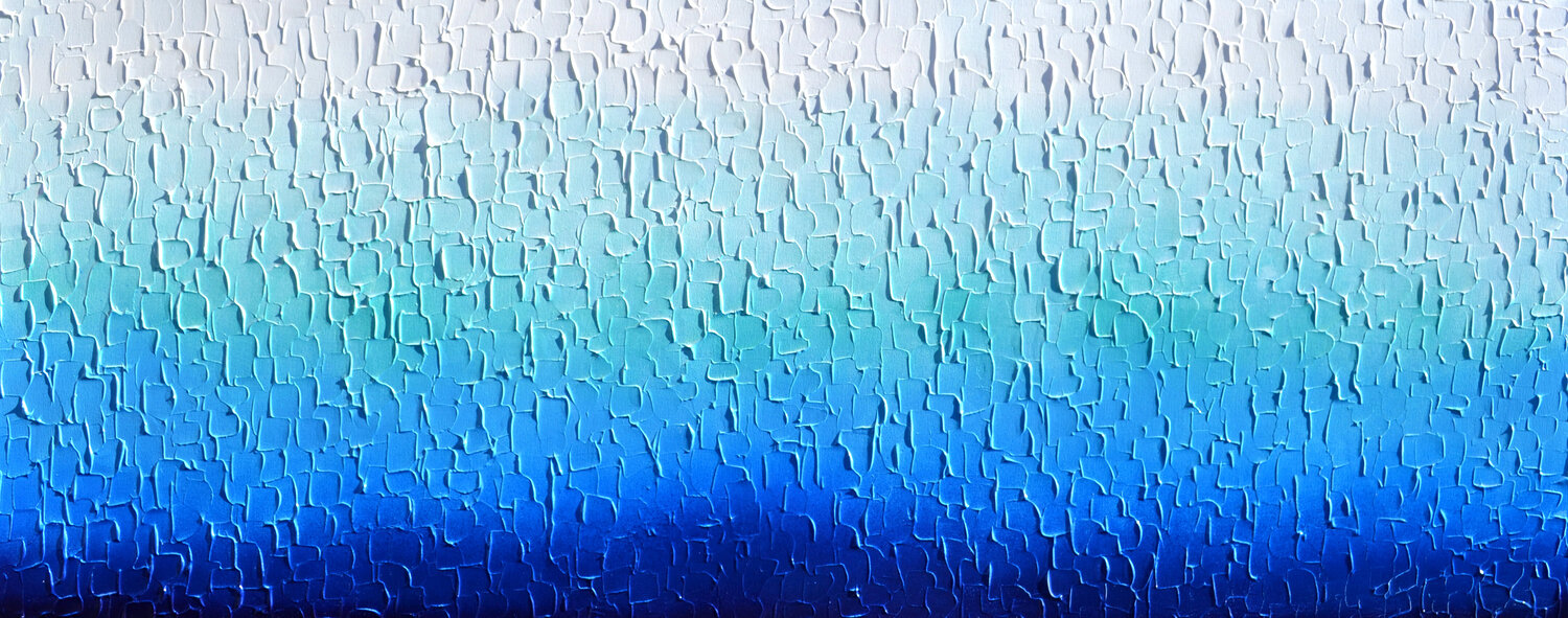 Tranquil XVII - Large Abstract Blue Painting Tiberiu Soos