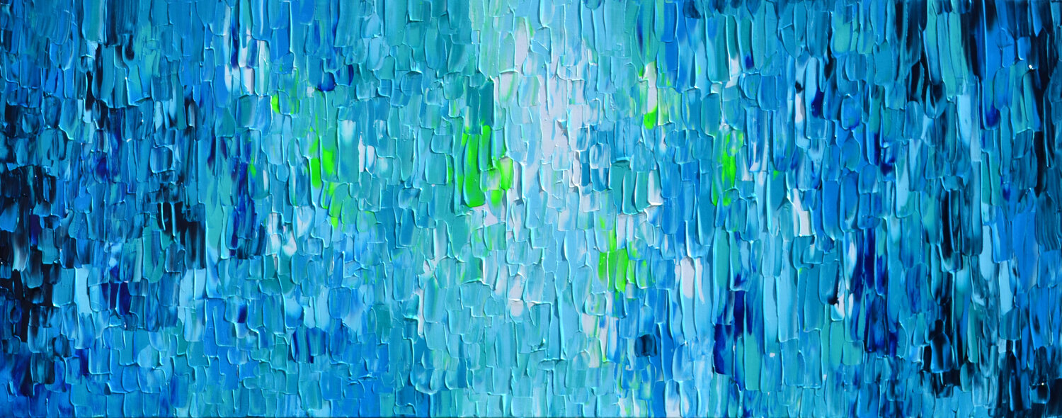 Relief Blue 4 - Large Abstract Painting Tiberiu Soos