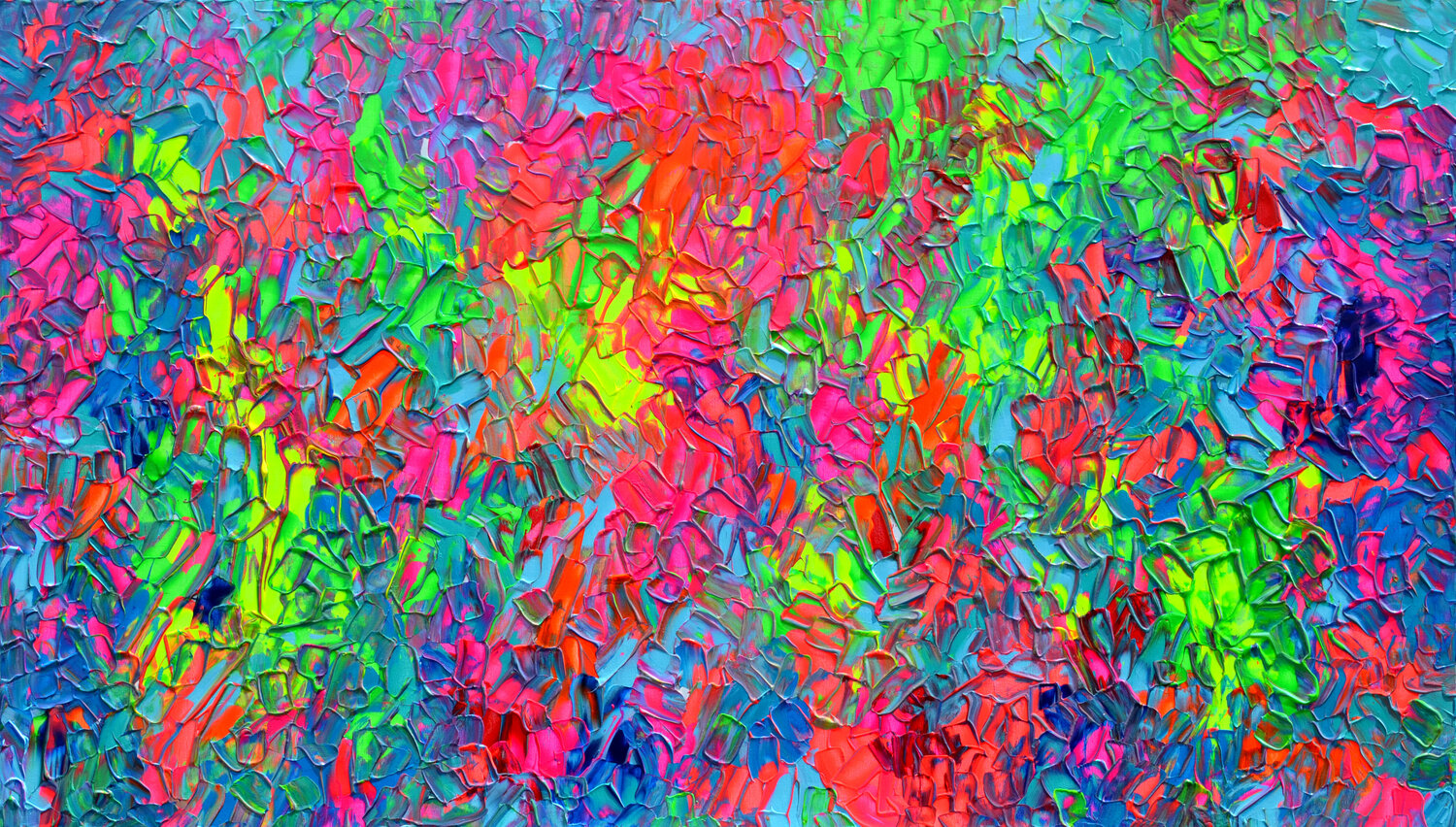 Psychedelic Dyschromy - Vivid Large Colorful Abstract Tiberiu Soos