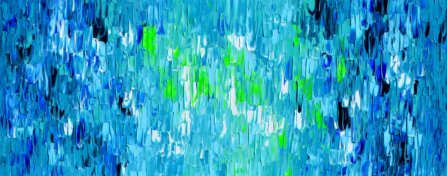Relief Blue 5 - Large Abstract Painting Tiberiu Soos