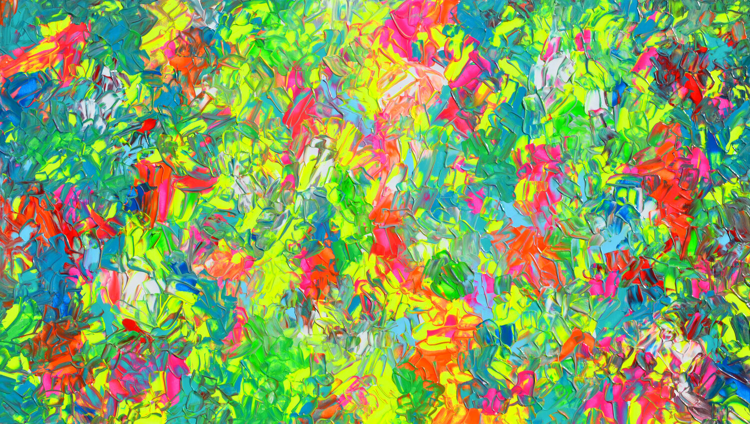 Psychedelic Dyschromy 3 - Vivid Large Colorful Abstract Tiberiu Soos