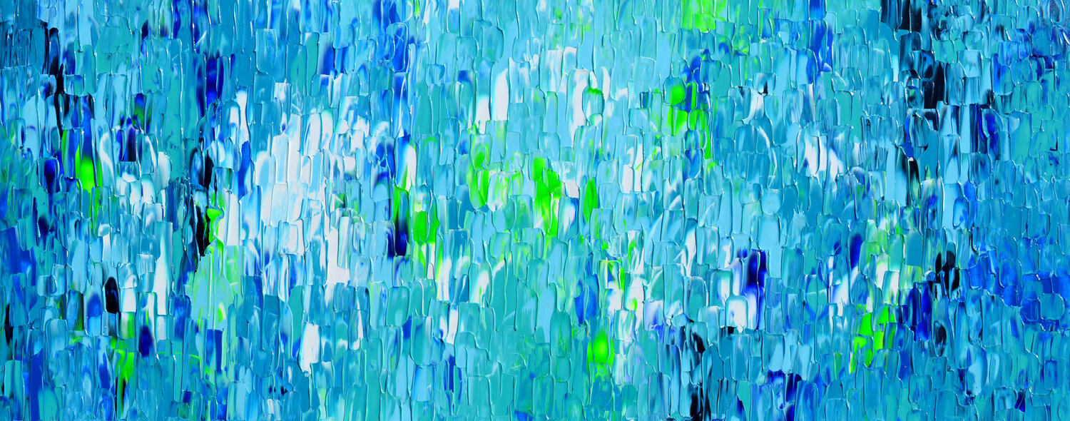 Relief Blue 6 - Large Abstract Painting Tiberiu Soos