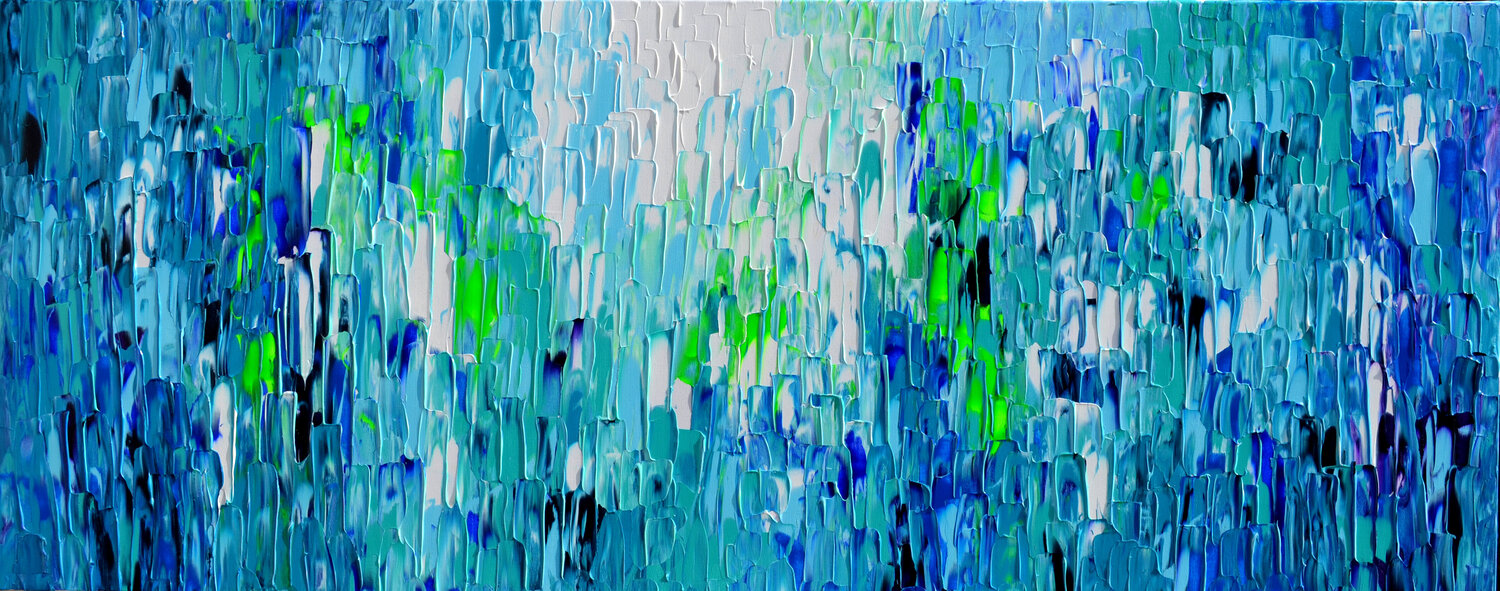 Relief Blue 7 - Large Abstract Painting Tiberiu Soos