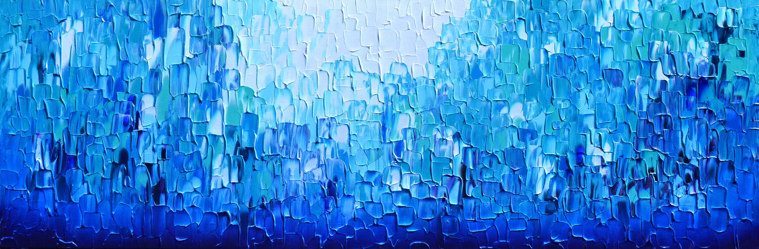 Relief Blue 24 - Large Abstract Painting Tiberiu Soos